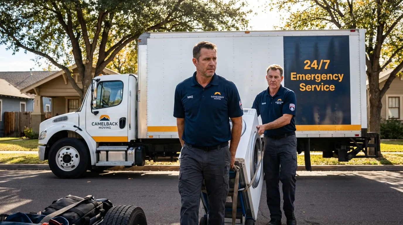 CamelBack Moving crew loading furniture in Arkansas City, AR